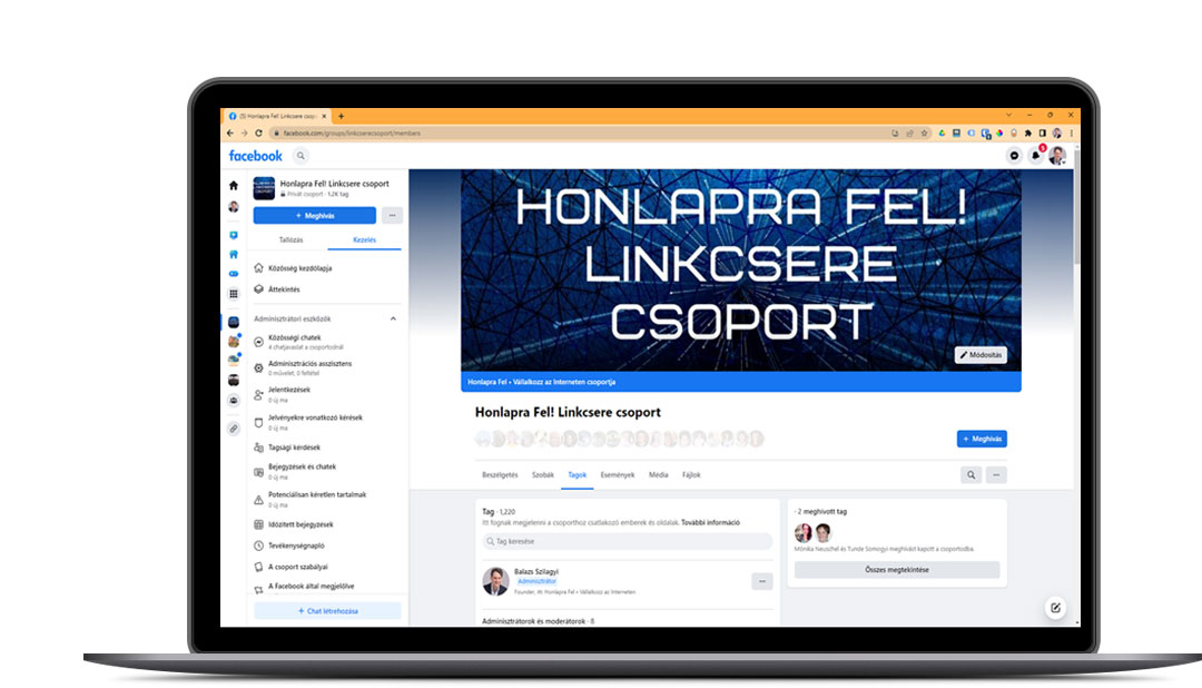 Linkcsere Facebook csoport